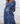 Maxi vestido animal print Dony azul