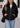 Chaqueta paño con piel Amaya negro