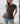 Polera costado recogido Dominican gris