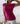 Polera costado recogido Dominican magenta