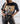 Polera Snoopy gold negra