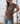 Polera costado recogido Dominican moka