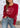 Sweater Flor rojo