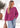 Sweater jaspeado oversize Mirsha magenta