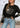 Sweater Flor negro