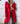 Abrigo/Cardigan bicolor Lorenza rojo