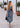 Vestido estampado Valery azul