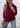 Blusa con bordados Emma burdeo