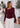 Polera con roseton burdeo