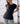 Polera costado recogido Dominican negra
