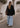 Chaleco oversize Panal negro