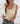 Top brillo sutil Rubby beige