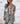 Blusa italiana animal print Chiara blanca