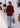 Sweater con brillo Aranza burdeo