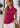 Polera costado recogido Dominican magenta