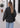 Chaqueta mezclilla oversize Andalucia negro gastado