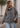 Chaleco oversize Panal gris