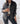 Chaqueta Galway negro gastado