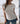 Polera costado recogido Dominican blanca