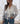 Blusa/Tapado boho amarras Prika blanca