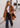 Abrigo argollas Praga camel