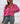 Blusa bordada Sofia fucsia